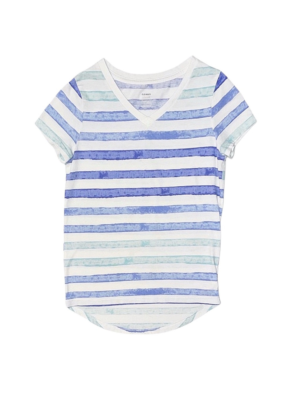 OLD NAVY Girl's Striped Short Sleeve Shirt Medium 8